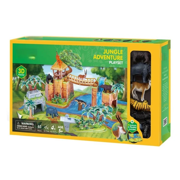 Orman Hayvanları Oyun Seti 3D Puzzle - Resim 2