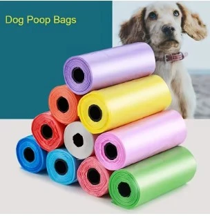 Köpek Dışkı Poşeti 4lü Düz Renk Set - Resim 4