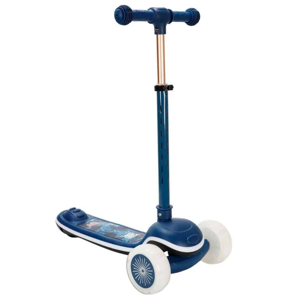 Sesli ve Işıklı 3 Tekerlekli Katlanabilir Scooter - Resim 2