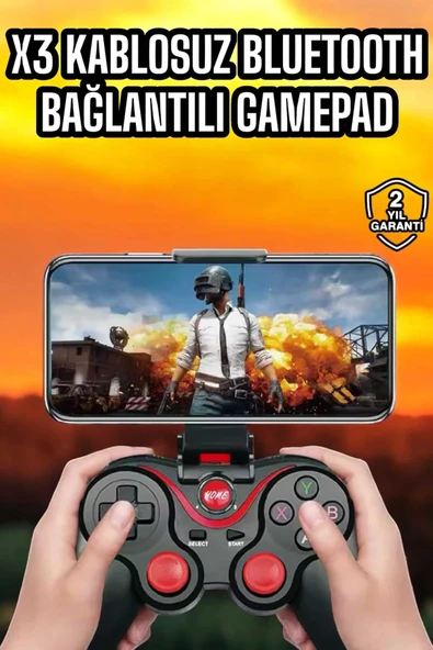 Android Uyumlu Gamepad X3 Game Stick Oyun Kolu Bluetooth Bağlantılı ürün görseli 1
