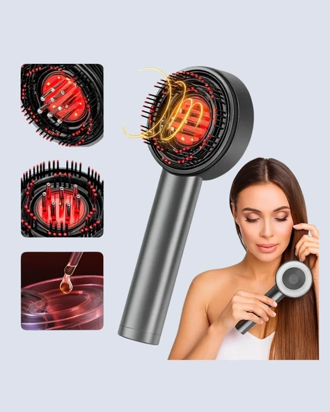 Xyt0860 Masaj Bakım Tarağı Gri - Resim 3
