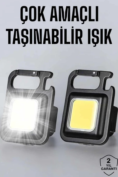 Anahtarlık Çok Amaçlı Mıknatıslı Taşınabilir Işık Led Şarjlı ürün görseli 1