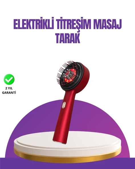 Kırmızı Led Işıklı Saç Derisi Masaj Aleti ürün görseli 1