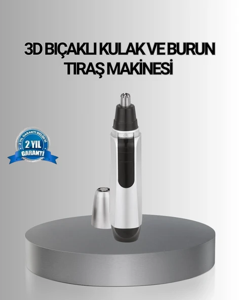 Kişisel Burun Ve Kulak Tıraş Makinesi 3d Kavisli Bıçak Ve Kompakt Tasarım ürün görseli 1