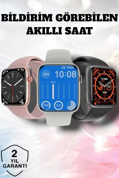 Akıllı Saat Adım Sayar, Kalp Atışı İzleme Dokunmatik Bluetooth Bağlantılı ürün görseli 1