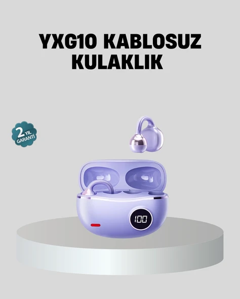 Kulak Arkası Klipsli Bluetooth Kulaklık Yxg10 Silikon Malzemeli Ergonomik ürün görseli 1