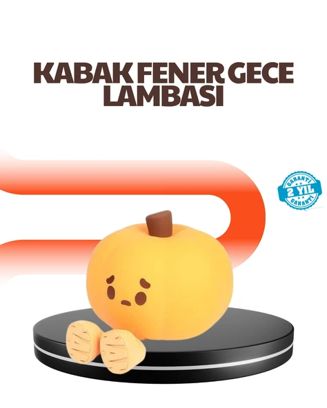 Dekoratif Pumpkin Gece Lambası Şarjlı Dokunmatik Led Işık ürün görseli 1