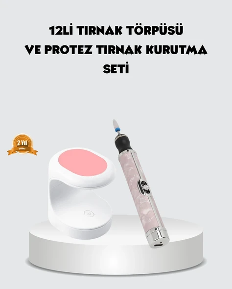 20.000 Rpm Tırnak Matkabı + Mini Led Oje Kurutma Cihazı Seti ürün görseli 1