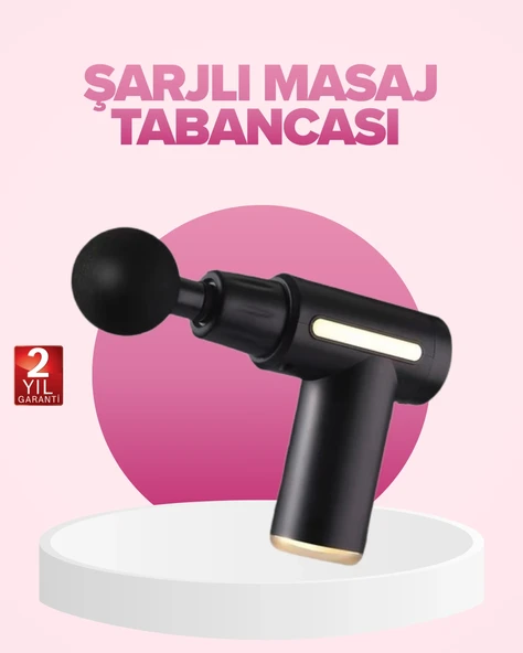 Profesyonel Masaj Tabancası 6 Kademeli Derin Kas Terapisi 4 Başlıklı Şarjlı Sessiz Motor ürün görseli 1