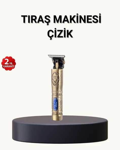 Profesyonel Kablosuz Tıraş Makinesi – 1-2 Saat Kesintisiz Kullanım ürün görseli 1