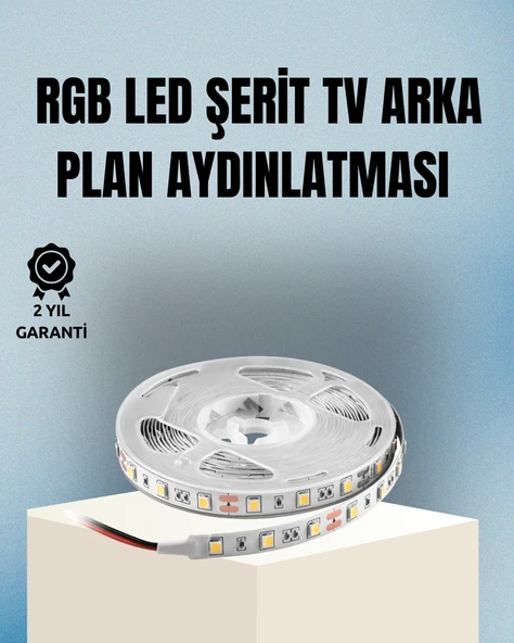 Müzikle Senkronize Led Şerit Tv Aydınlatma ürün görseli 1