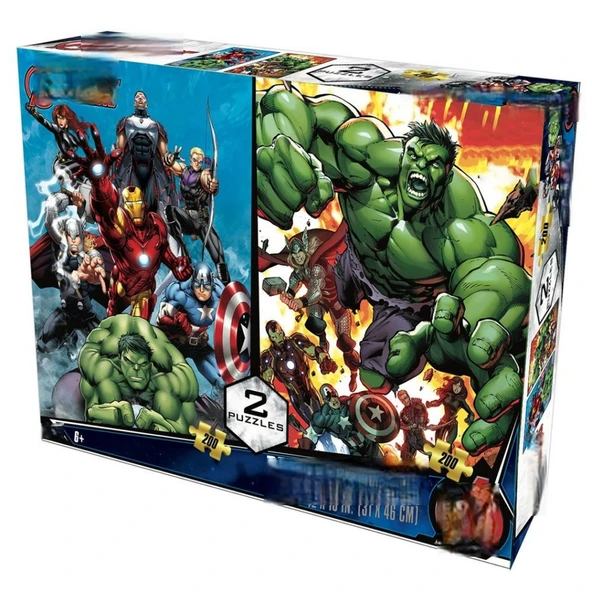 Avengers İkili Puzzle 200 Parça ürün görseli 1
