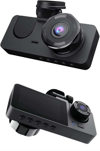 Yol Kayıt Araç Kamerası Hd Dvr 3 Kameralı 2.0in Ekranlı Ön İç Arka ürün görseli 1