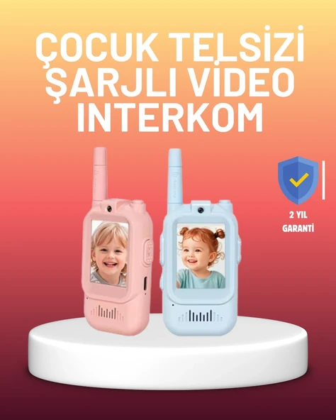 Ekranlı Walkie Talkie Oyuncağı Ses Ve Görüntü Destekli ürün görseli 1