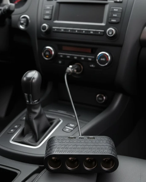 Araçlar İçin 4’lü Çakmak Çoklayıcı Type C Usb Ve Koruma Sistemli ürün görseli 1