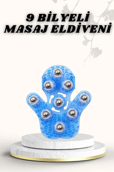 9 Bilyeli Masaj Eldiveni Giyilebilir Plastik Vücut Sıkılaştırıcı ürün görseli 1