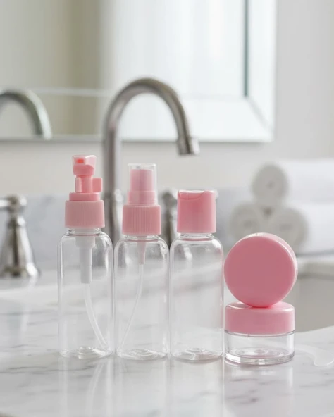 Taşınabilir 5’li Seyahat Kozmetik Şişe Seti 30 Ml Sızdırmaz ürün görseli 1