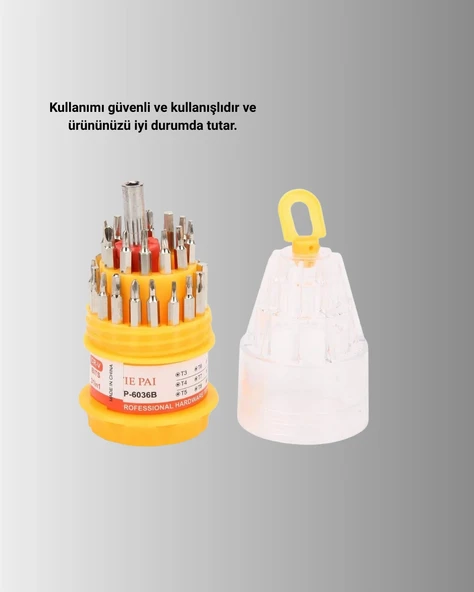 Elektronik Tamir Tornavida Seti Ateşe Dayanıklı Ve Ergonomik - Resim 4