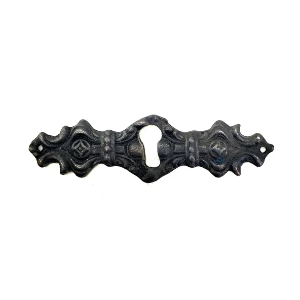 Antika Tarz Dekoratif Pirinç Anahtar Ağızlığı -  28x104mm, Oksit ürün görseli 1