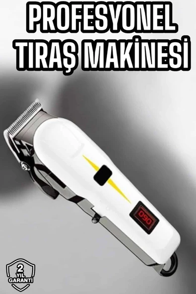 Tıraş Makinesi Profesyonel Saç Ve Sakal Kesme Milim Ayarlı Dijital Göstergeli ürün görseli 1