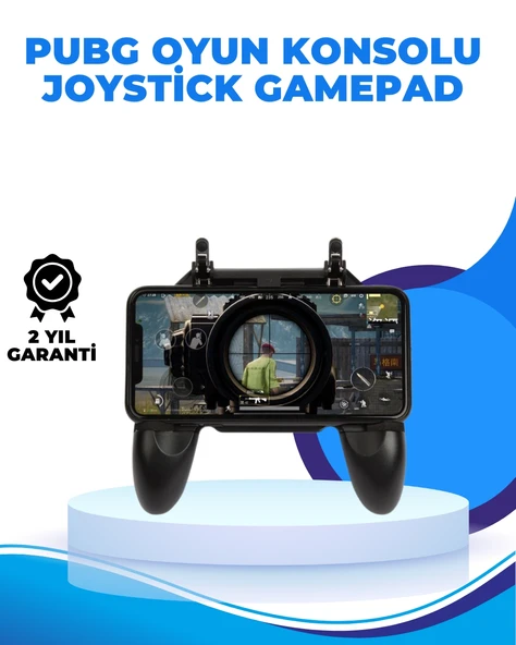 Joystickli Ve Tetikleyicili Pubg Mobile Gamepad Oyun Kontrolcüsü ürün görseli 1