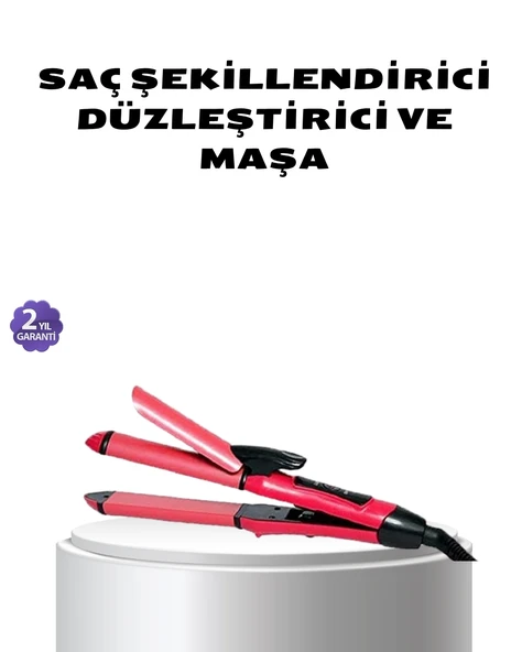 Dereceli Seramik Saç Düzleştirici – 5 Isı Seviyesi, 200°c Maksimum Sıcaklık ürün görseli 1