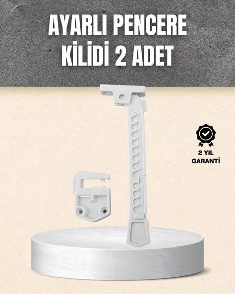 Kolay Montajlı Pencere Açılma Sınırlayıcı 2’li Set ürün görseli 1
