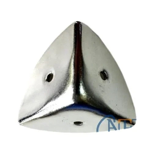 Dekoratif, Kutu, Sandık Köşesi - 45x28 Mm, Büyük, Nikel, 100 Adet ürün görseli 1