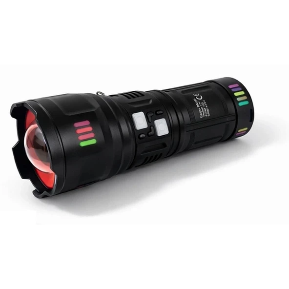 Bedotech Bd-g01 30w Tg Led Alüminyum Alaşımlı Zoomlu Type-c Şarjlı El Feneri ürün görseli 1