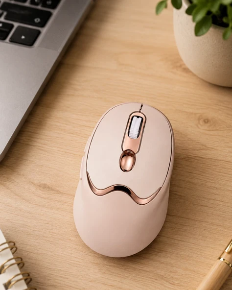 Şarjlı Kablosuz Mouse Sessiz Tıklama Bluetooth Ve Usb Destekli ürün görseli 1
