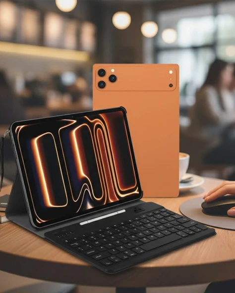 Tablet Bilgisayar Klavyeli Çok Amaçlı Eğitim İş Ve Eğlence Uyumlu ürün görseli 1