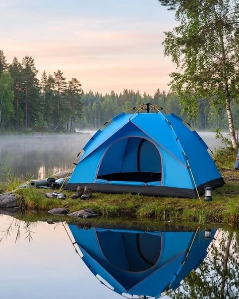 2 3 Kişilik Otomatik Kamp Çadırı Su Geçirmez Outdoor Pratik Kurulum ürün görseli 1