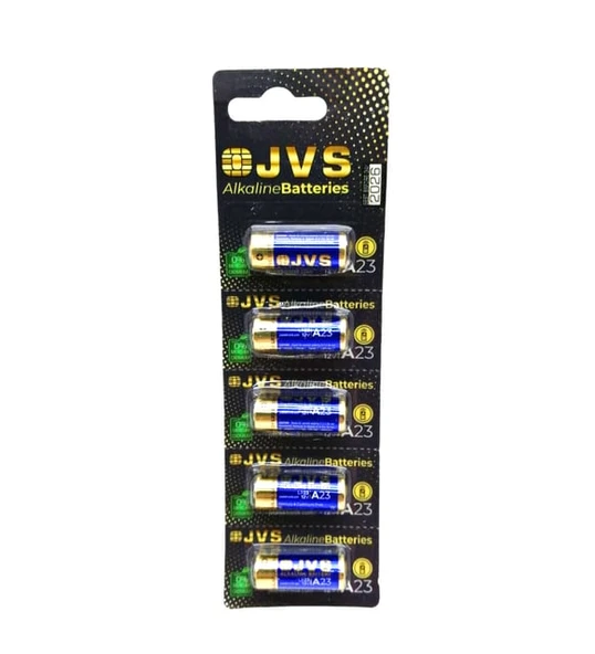 JVS A23 LR23 12V Alkalin Araç Kumanda Pili 5 li Paket Garaj Kapısı Alarm Pili ürün görseli 1
