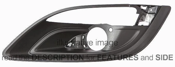 Sıs Far Bakalıtı Sol Sıslı Kromsuz Opel Astra J Bm 14- (Oem No: 1223289) ürün görseli 1