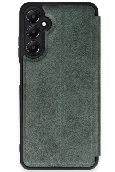 Newface Samsung Galaxy A35 5G Kılıf Flip Cover - Koyu Yeşil ürün görseli 1