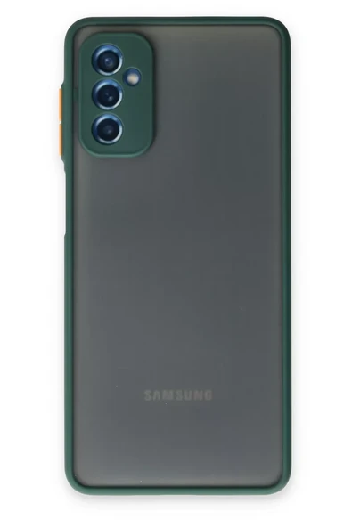 Newface Samsung Galaxy M52 5G Kılıf Montreal Silikon Kapak - Yeşil ürün görseli 1
