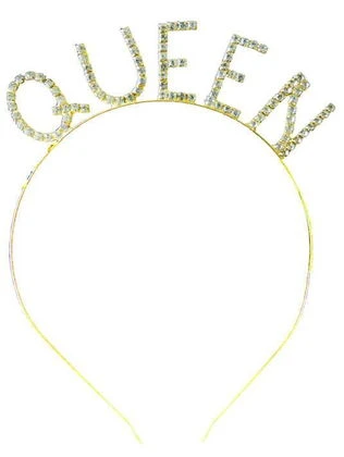 Taşlı Taç Queen - Altın ürün görseli 1