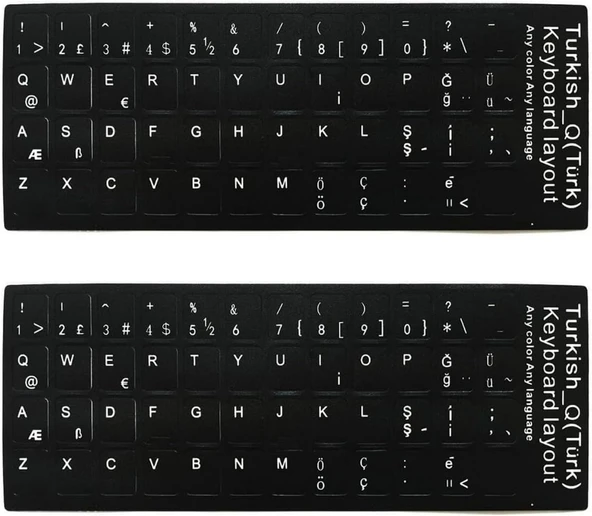 Coverzone Türkçe Q Klavye Sticker - Resim 2