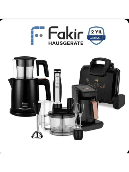 Fakir Black Rose 4'lü Avantaj Elektronik Çeyiz Paketi ürün görseli 1