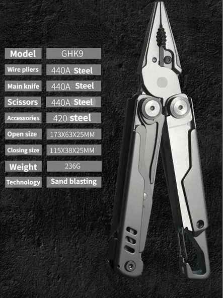 Grand Harvest Ghk9 Armor Piercing Multi Tool - Resim 2