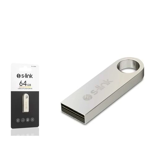 Flash Bellek 64 GB Metal Usb 2.0 S-link U264 ürün görseli 1