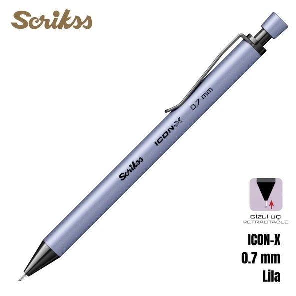 Scrikss Versatil Kalem Icon-X 0.7mm Lila ürün görseli 1