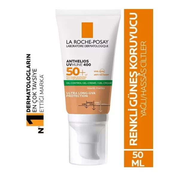 La Roche Posay La Roche Posay Anthelios XL Renkli Güneş Jel Kremi SPF50+ 50 ml ürün görseli 1