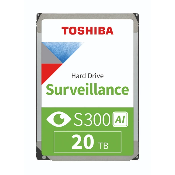 TOSHIBA S300 AI 20TB 7200RPM 512MB SATA3 MG11ACA20TE-V ENTERPRISE HDD ürün görseli 1