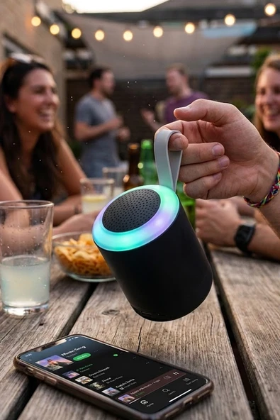 Bluetooth Hoparlör SD USB Destekli Taşınabilir Speaker D24 - Resim 2