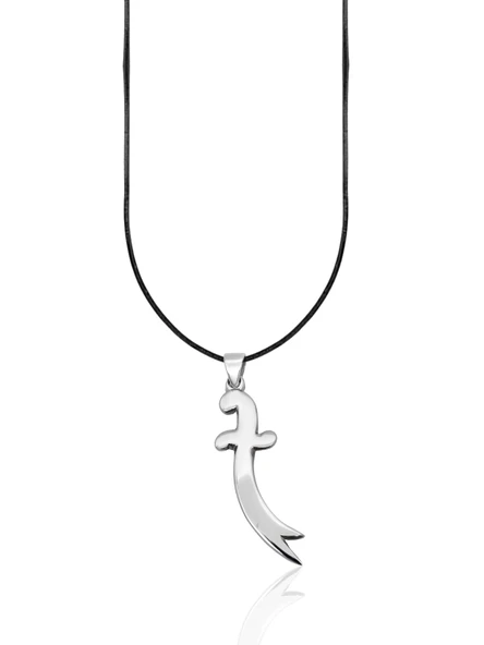 Cilalı Gümüş Zülfikar Kolye Ucu 3.7x1cm [OYOT343] ürün görseli 1