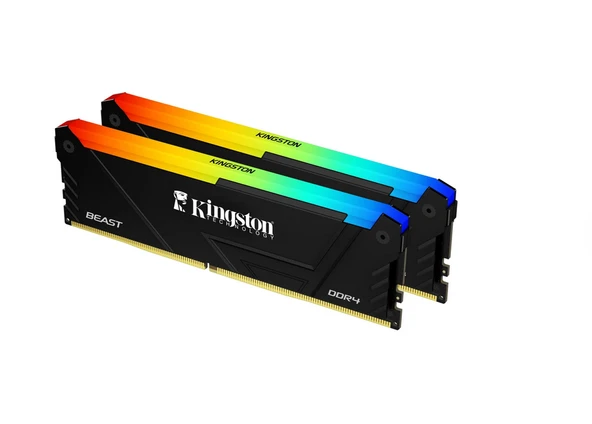 KINGSTON FURY BEAST RGB 16GB 3600MHZ DDR4 CL17 DIMM (KIT OF 2) KF436C17BB2AK2/16 RAM ürün görseli 1