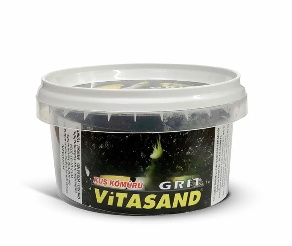 Vitasand Kuş Kömürü 100 Gr Kâse - Doğal Sindirim Destekleyici ve Hijyen Kaynağı ürün görseli 1