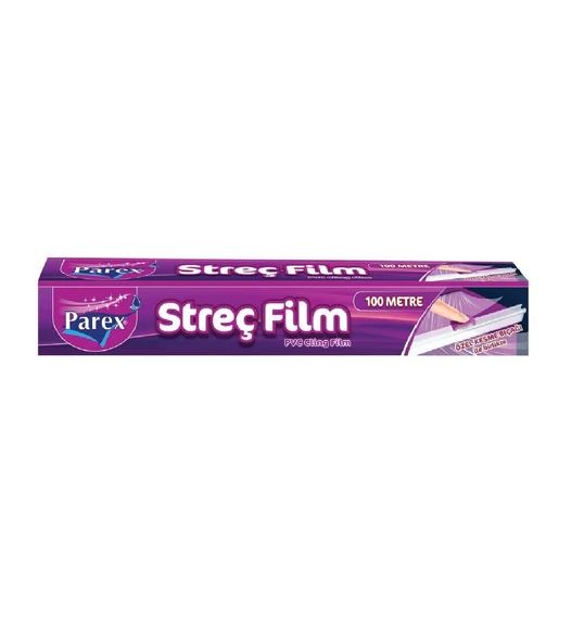 PAREX STREÇ FİLM 100 METRE KESME BIÇAĞI HEDİYELİ ürün görseli 1