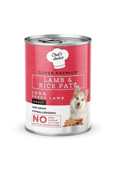 Chefs Choice Kuzulu Pirinçli Ezme Köpek Konservesi 400 gr ürün görseli 1